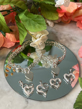 Load image into Gallery viewer, Tiffany 925 heart charm dupe bracelets