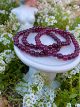 Load image into Gallery viewer, Garnet Crystal Beaded Bracelet