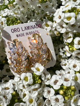 Load image into Gallery viewer, Greek Goddess Leaf Huggies