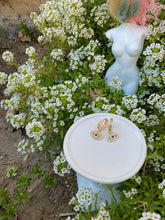 Load image into Gallery viewer, Lashed π§Ώ Dangly Huggies