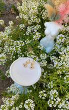 Load image into Gallery viewer, Lashed π§Ώ Dangly Huggies