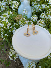 Load image into Gallery viewer, Lashed π§Ώ Dangly Huggies