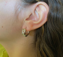 Load image into Gallery viewer, Icey Chained Silver Huggies