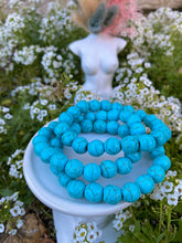 Load image into Gallery viewer, Turquoise/ Blue Howlite Crystal Bracelets