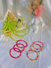 Load image into Gallery viewer, Watermelon Tourmaline Crystal Beaded Bracelet