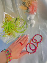 Load image into Gallery viewer, Watermelon Tourmaline Crystal Beaded Bracelet