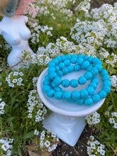 Load image into Gallery viewer, Turquoise/ Blue Howlite Crystal Bracelets