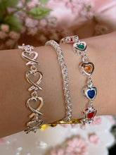 Load image into Gallery viewer, Heart Knot sterling silver bracelet
