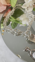 Load and play video in Gallery viewer, Tiffany 925 heart charm dupe bracelets
