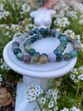 Load image into Gallery viewer, Indian Agate Crystal Bead Bracelet
