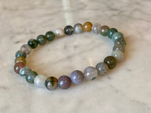 Load image into Gallery viewer, Indian Agate Crystal Bead Bracelet
