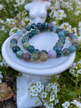 Load image into Gallery viewer, Indian Agate Crystal Bead Bracelet
