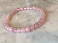 Load image into Gallery viewer, Rose Quartz Crystal Bead Bracelet
