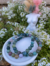 Load image into Gallery viewer, Indian Agate Crystal Bead Bracelet
