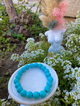 Load image into Gallery viewer, Turquoise/ Blue Howlite Crystal Bracelets
