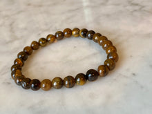 Load image into Gallery viewer, Tiger&#39;s Eye Crystal Bracelet
